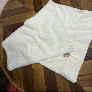 UGG White Faux Fur Pillow Case